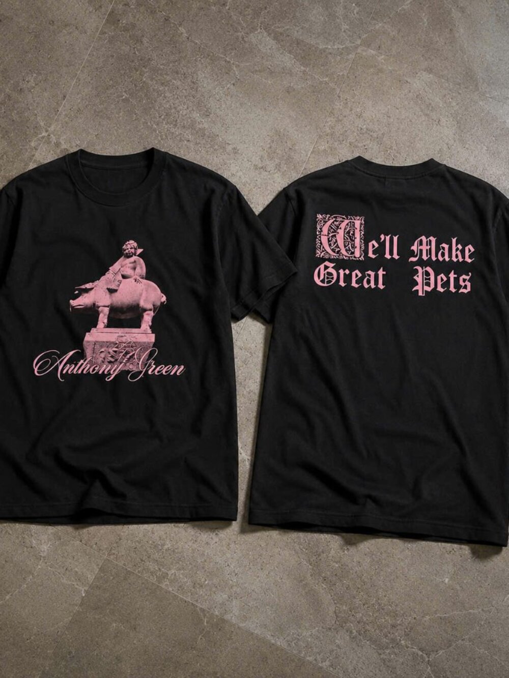 Anthony Green Well Make Great Pets Cherub Graphic T-Shirt Black